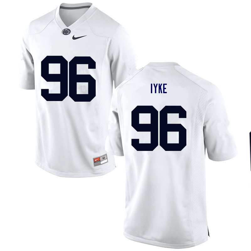 Men Penn State Nittany Lions #96 Immanuel Iyke College Football Jerseys-White